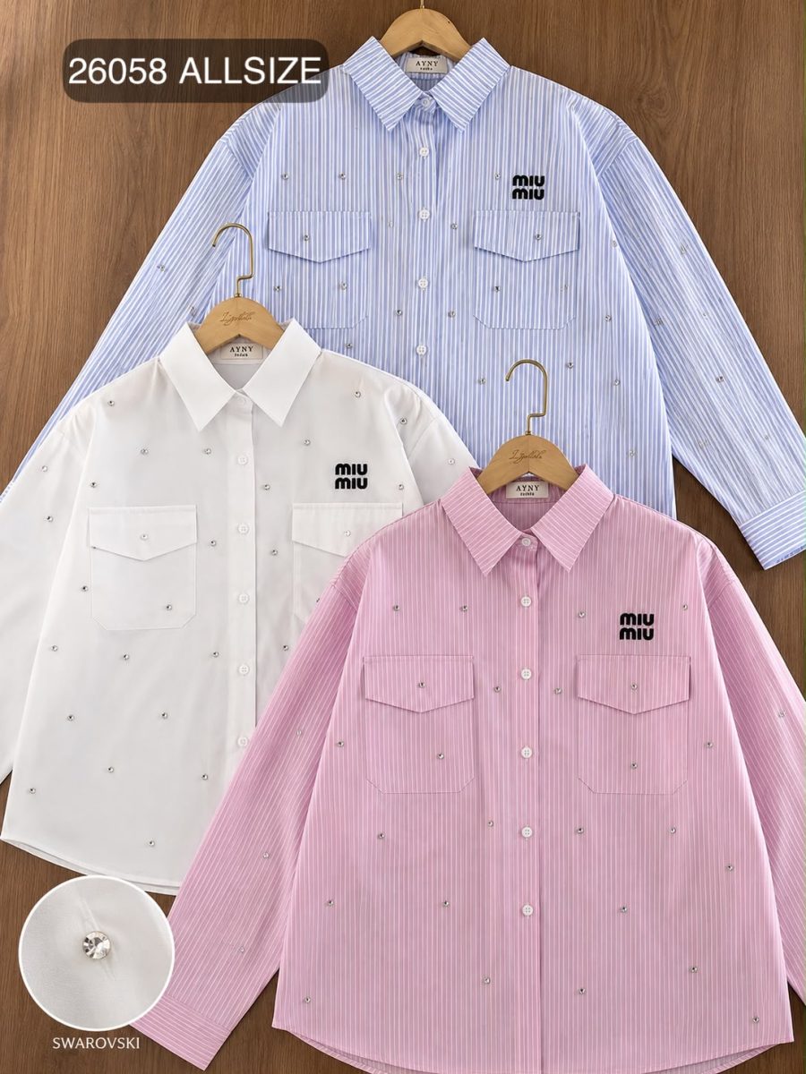 26058 kemeja katun swaroski